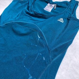 Adidas Clima Workout Tank M Built in Bra Blue